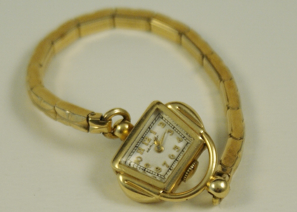 Vintage Hamilton 14K Purse Watch