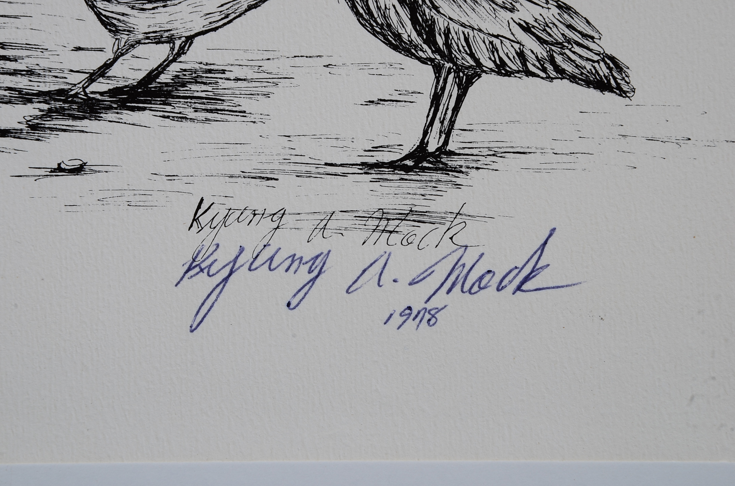 Three Pieces of Signed, Unframed Print Artwork