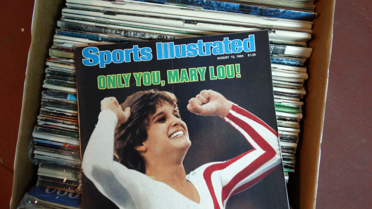 Box of Sports Illustrated Magazines Late 70s to Early 80s