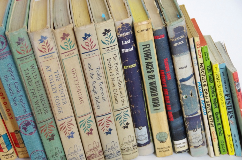 Vintage Children's Books with signed book by Seckatary Hawkins
