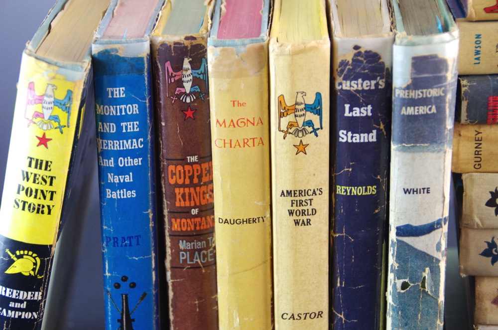 Vintage Children's Books with signed book by Seckatary Hawkins