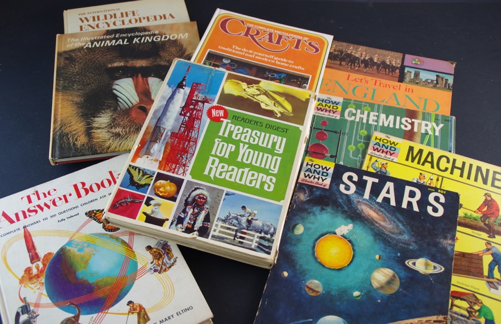 Vintage Children's Books with signed book by Seckatary Hawkins