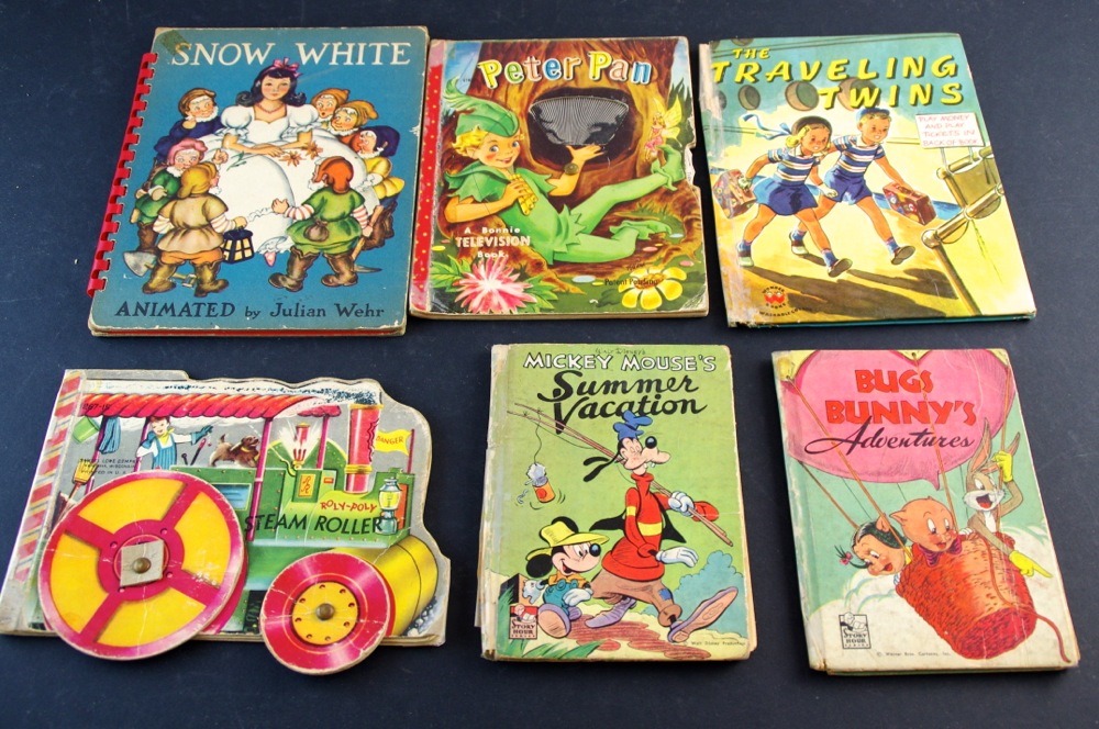 Vintage Children's Books with signed book by Seckatary Hawkins