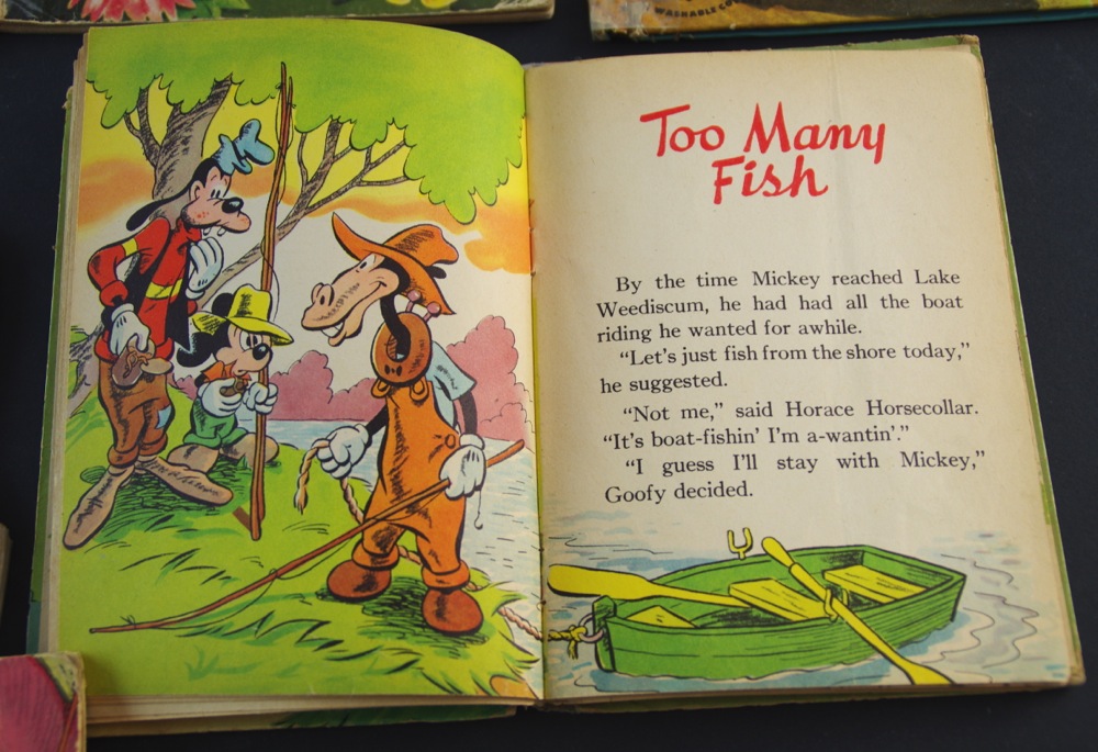 Vintage Children's Books with signed book by Seckatary Hawkins