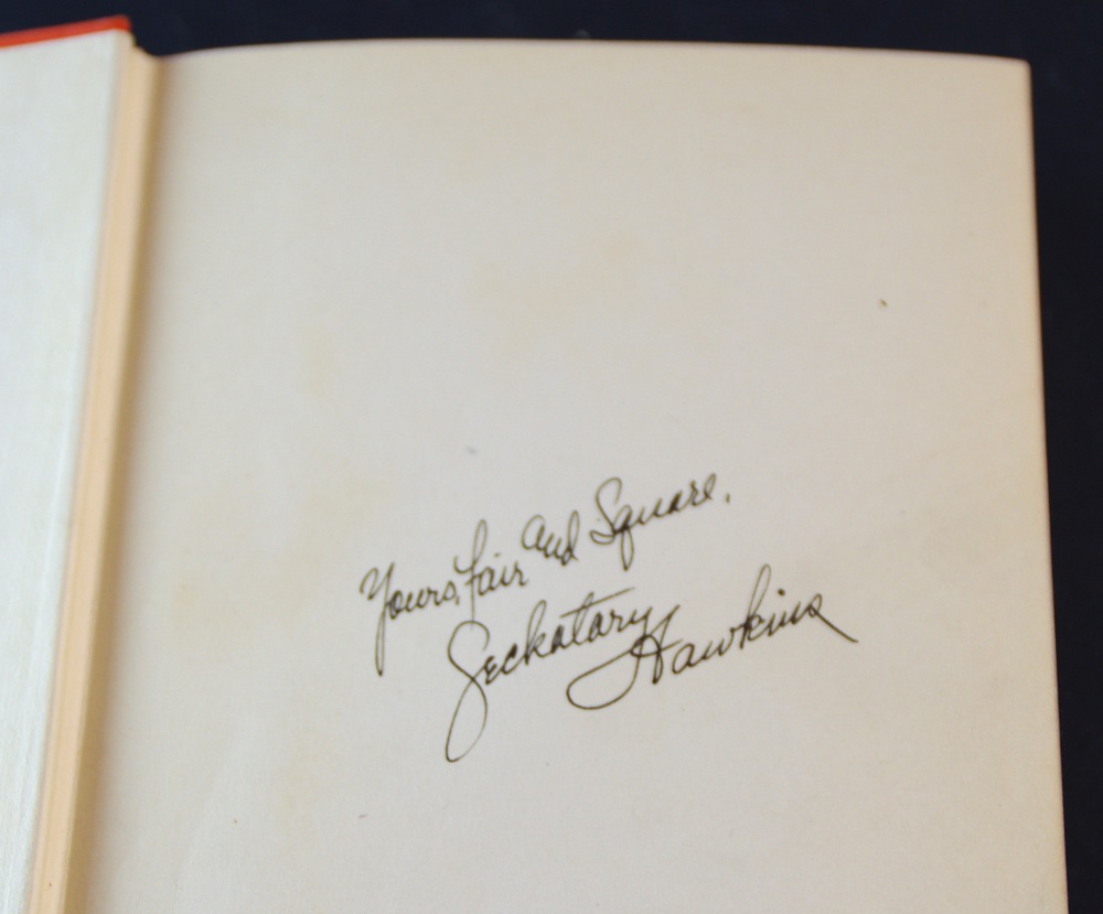 Vintage Children's Books with signed book by Seckatary Hawkins