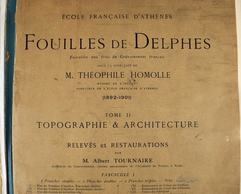 A Rare Folio Publication "Fouilles De Delphes" by Theophile Homolle, Paris, 1902