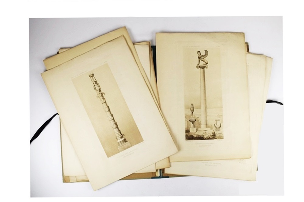 A Rare Folio Publication "Fouilles De Delphes" by Theophile Homolle, Paris, 1902