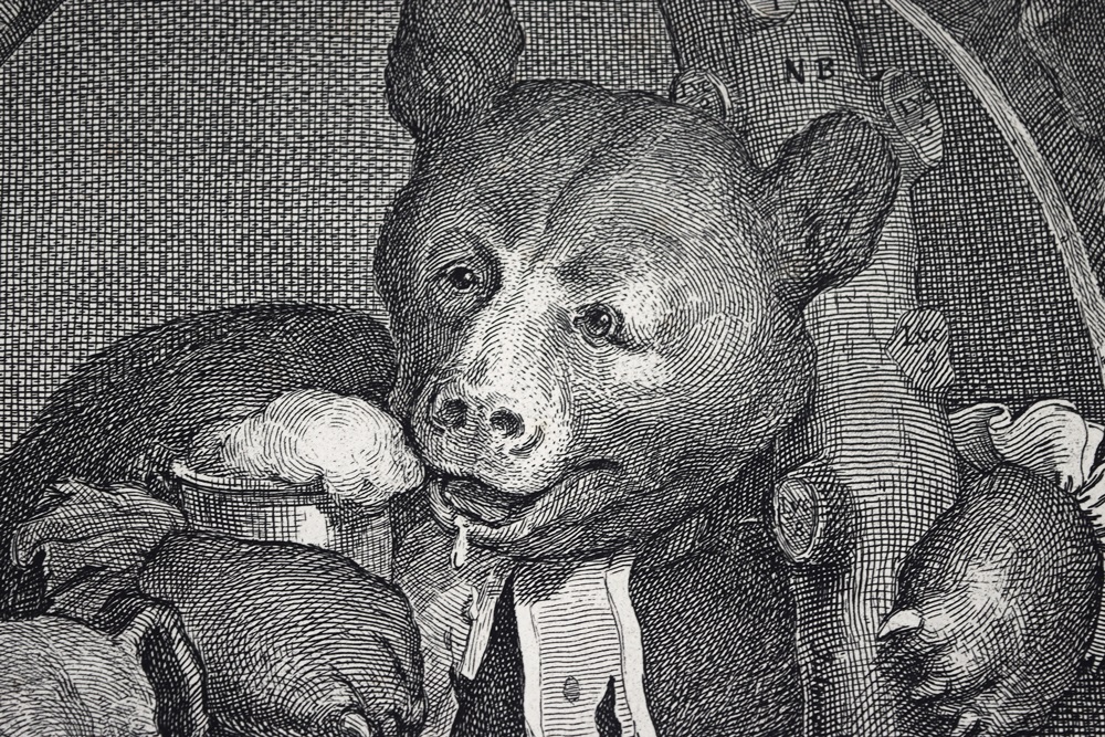 A Steel Engraving, The Bruiser, Taken From "The Works Of William Hogarth", 1822