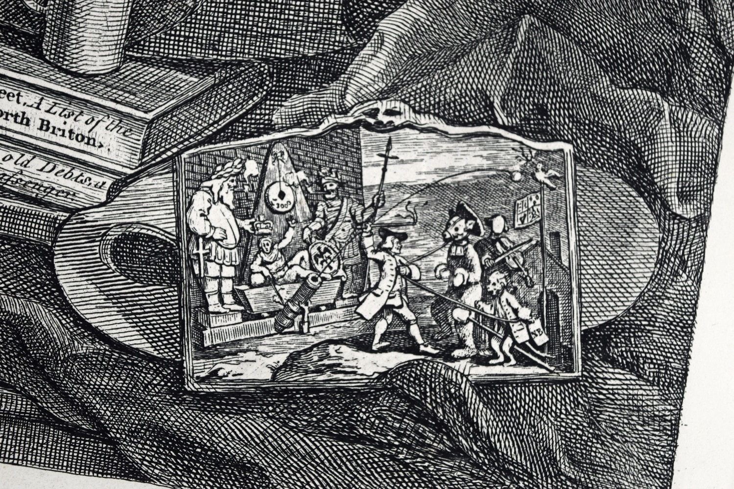 A Steel Engraving, The Bruiser, Taken From "The Works Of William Hogarth", 1822