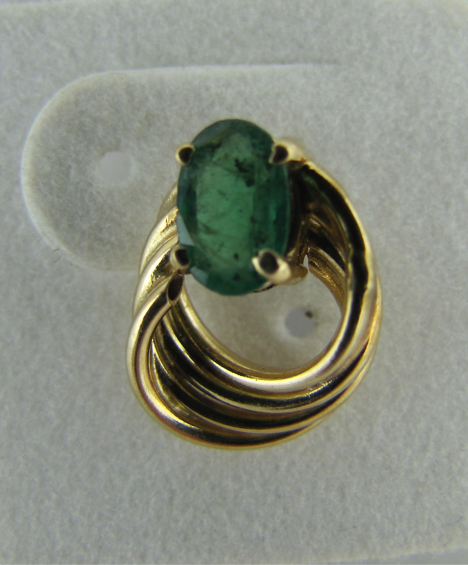 14K Gold and Emerald Earrings