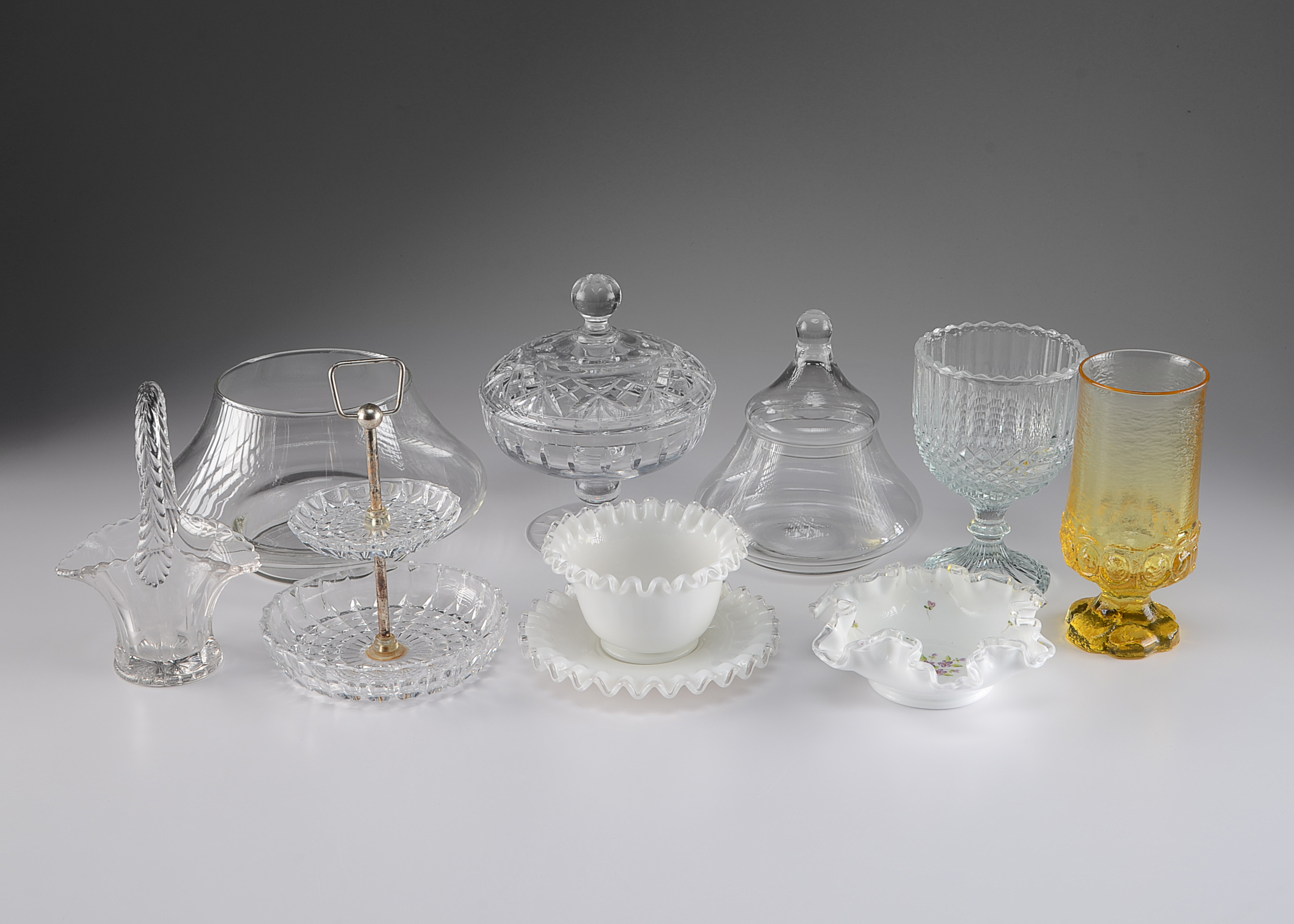 Grouping of Assorted Glassware