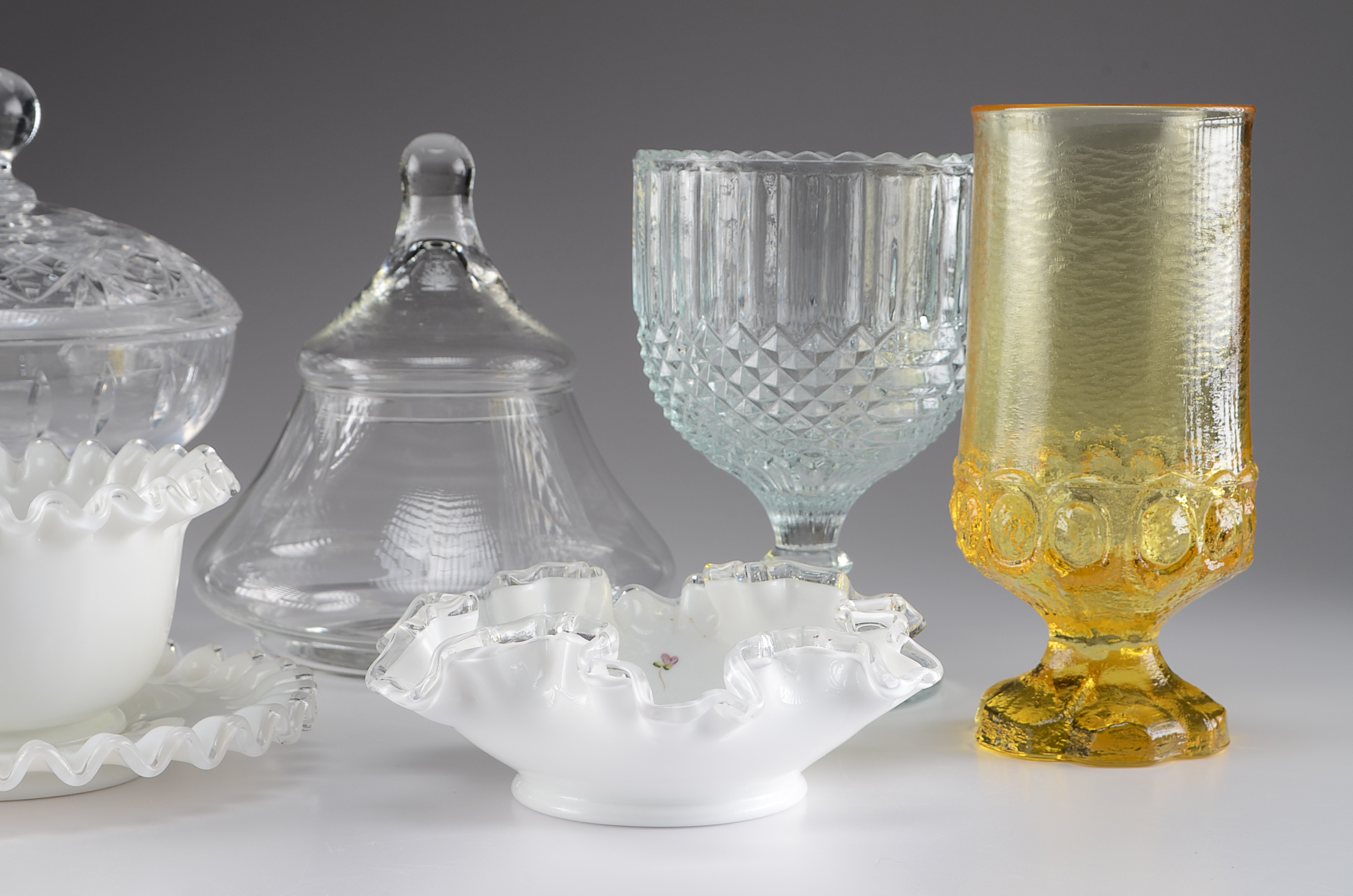 Grouping of Assorted Glassware