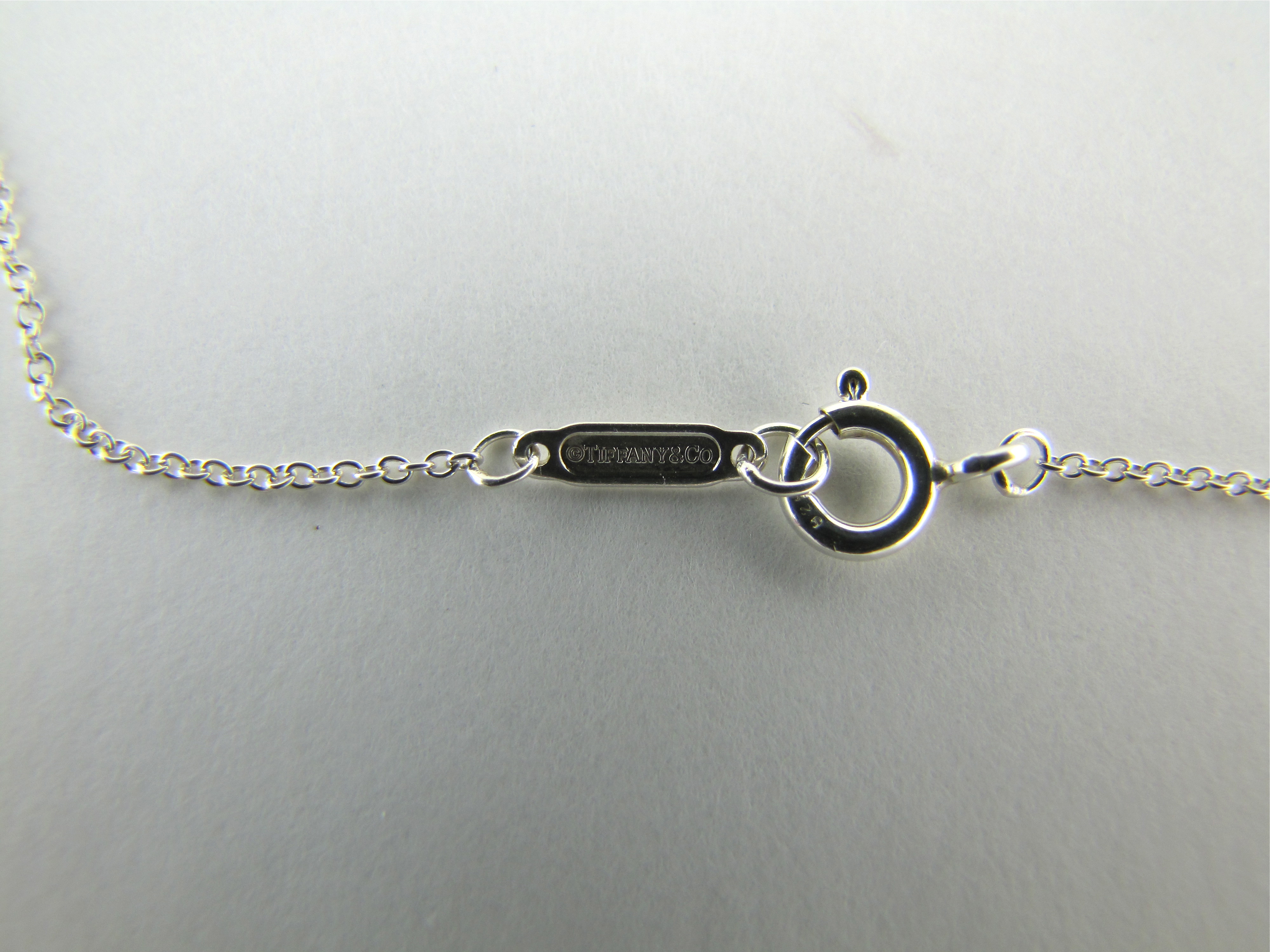 Tiffany & Co. Sterling Peace Pendant and Chain