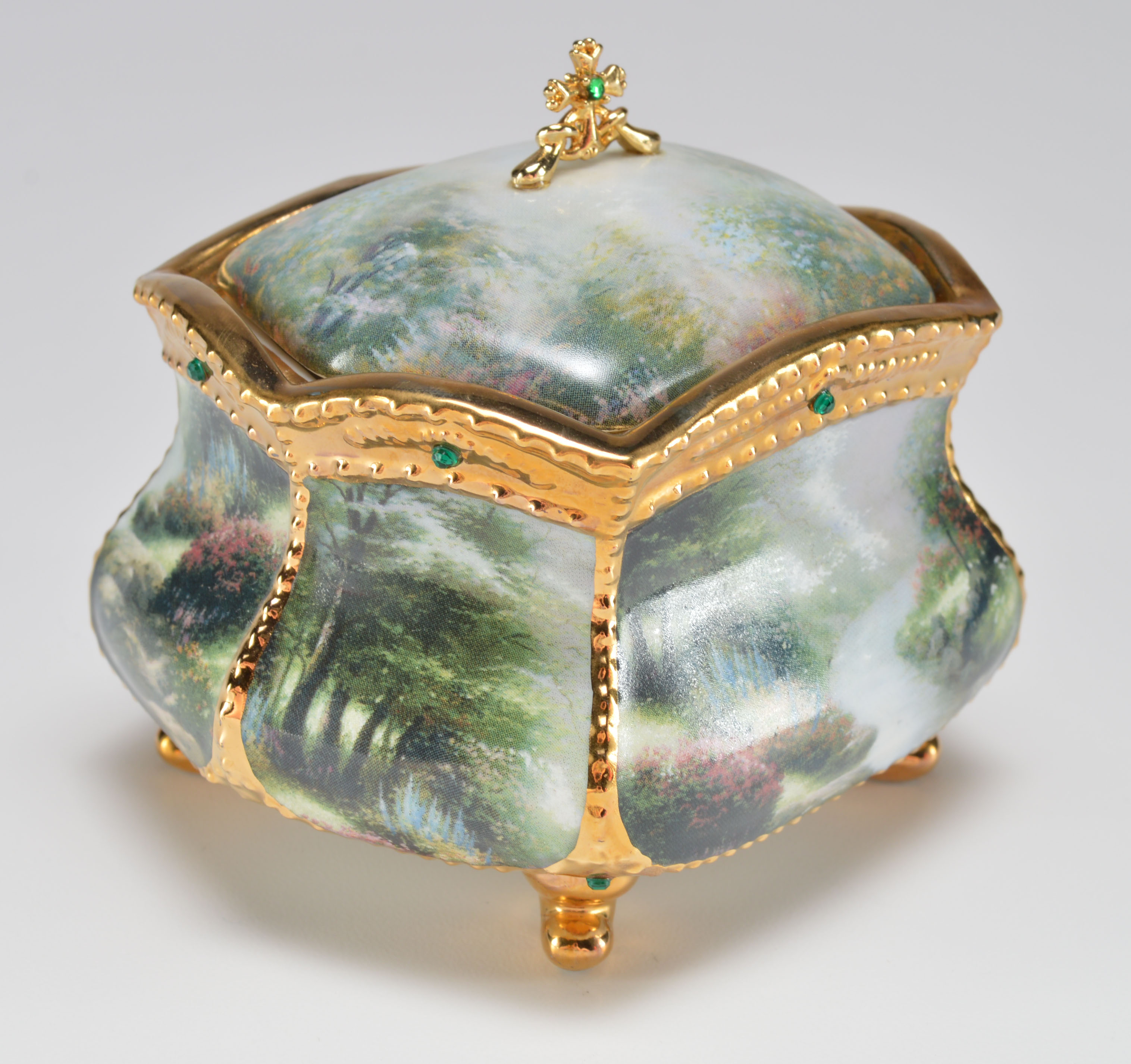 Three Thomas Kinkade Musical Prayer Boxes
