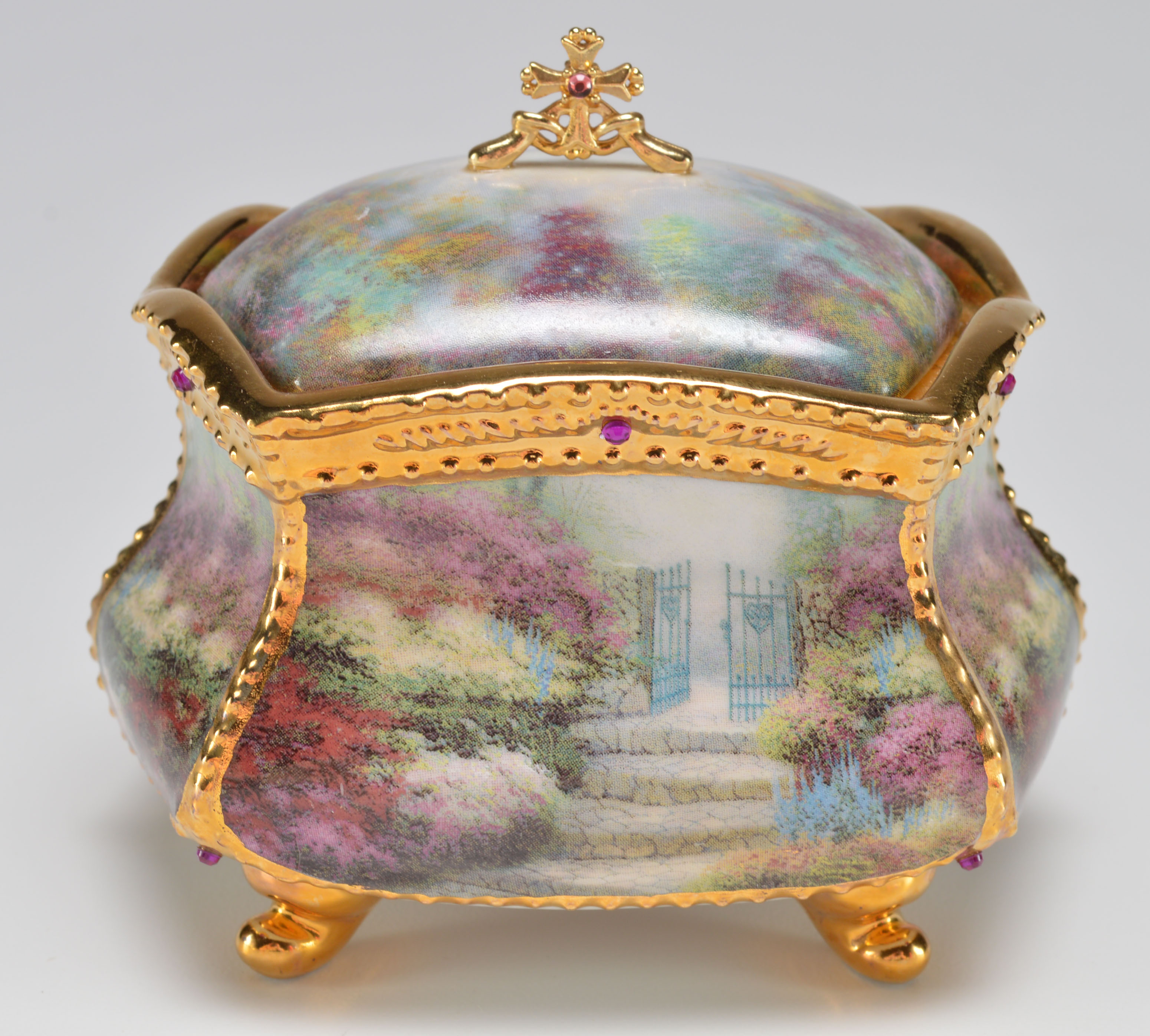 Three Thomas Kinkade Musical Prayer Boxes