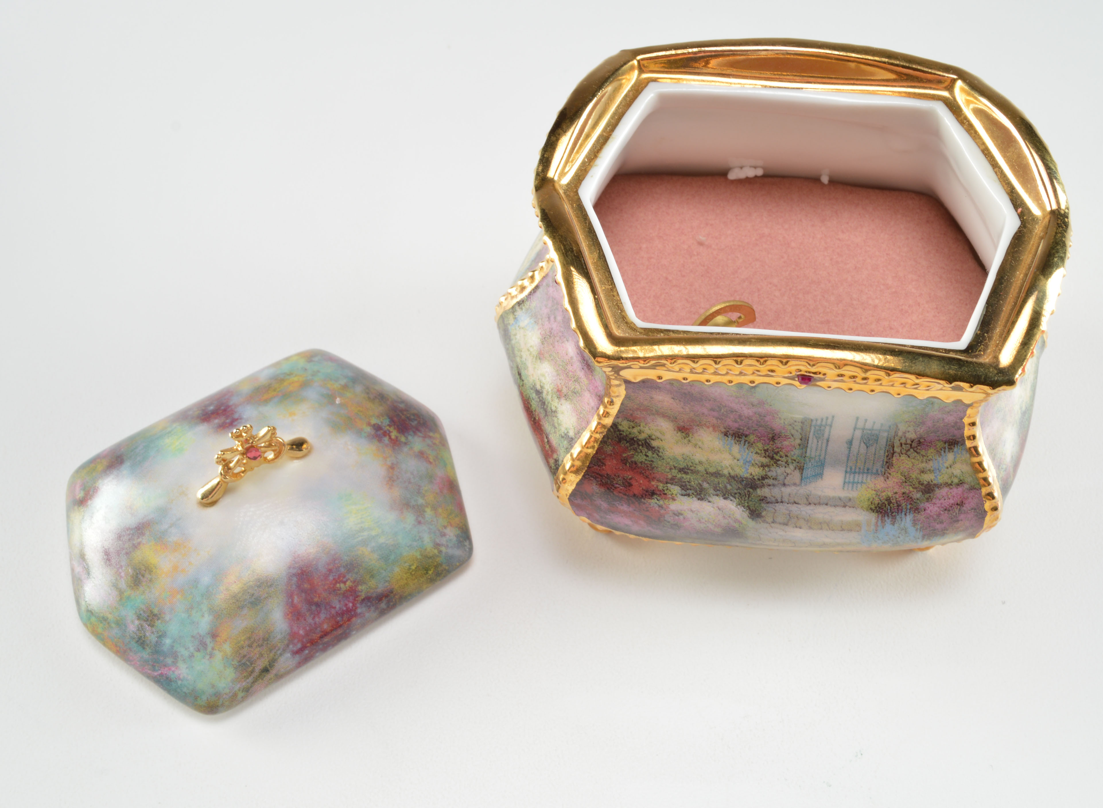 Three Thomas Kinkade Musical Prayer Boxes