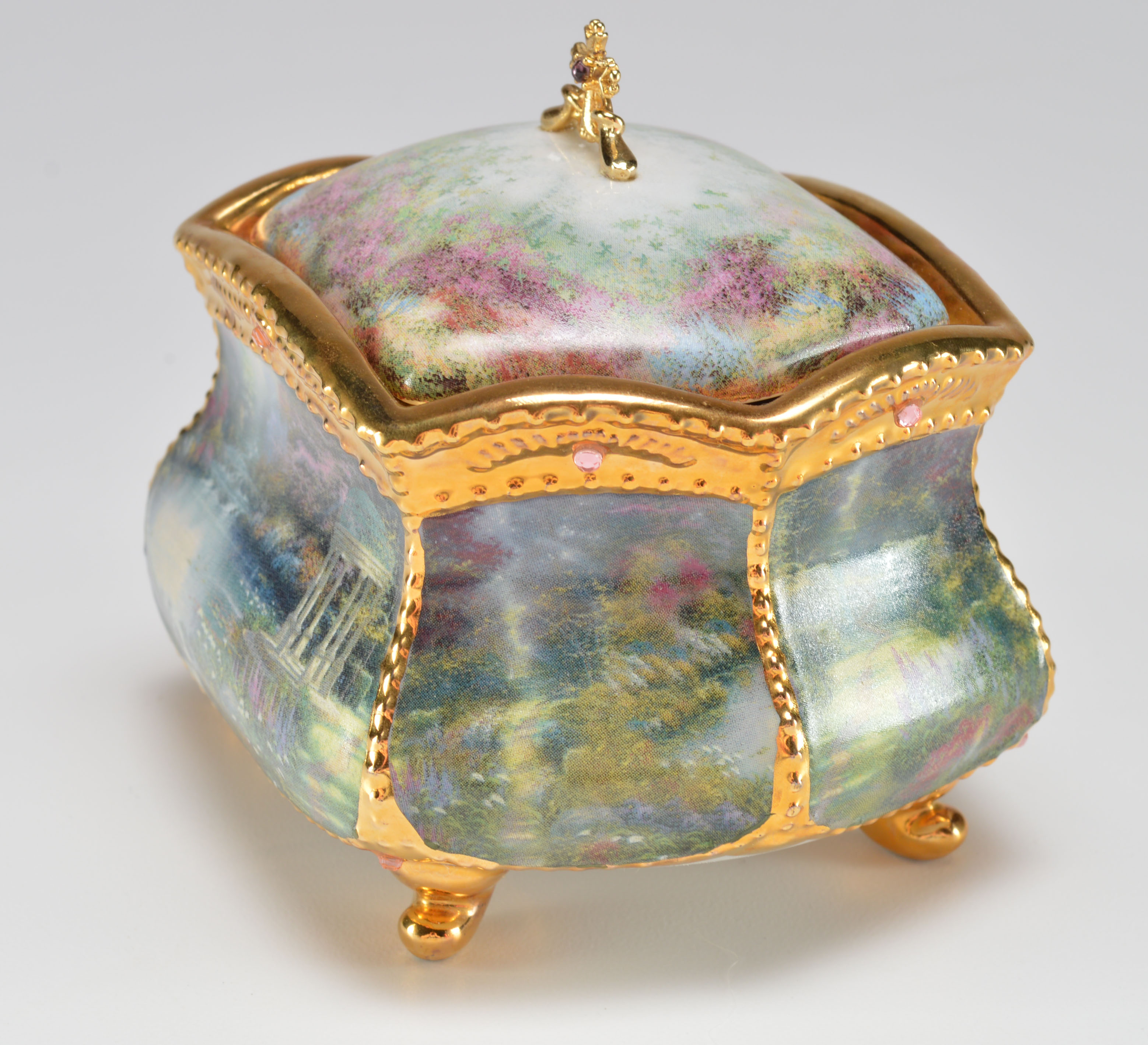Three Thomas Kinkade Musical Prayer Boxes