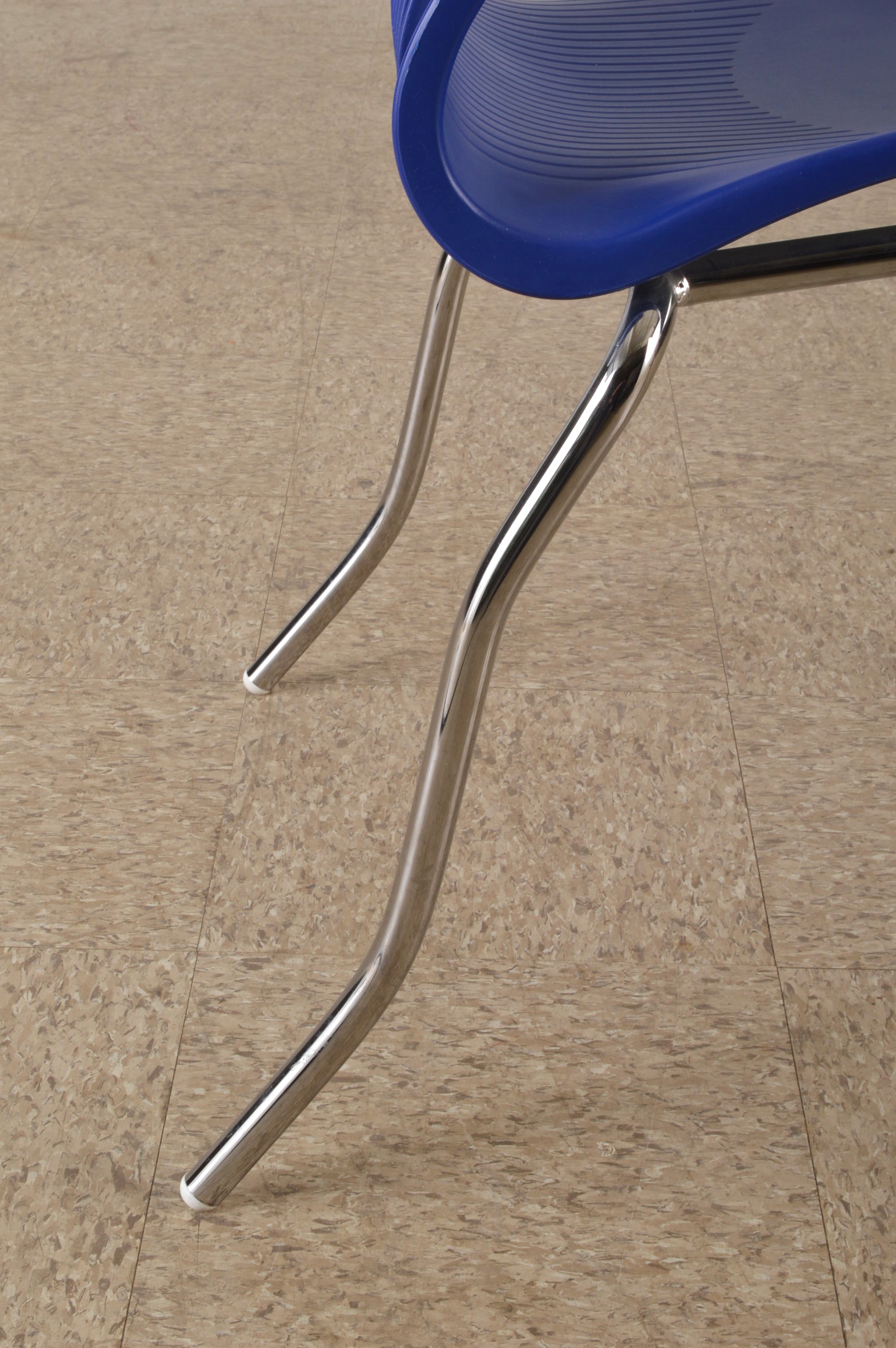 Lowenstein Molded Blue Plastic Side Chair