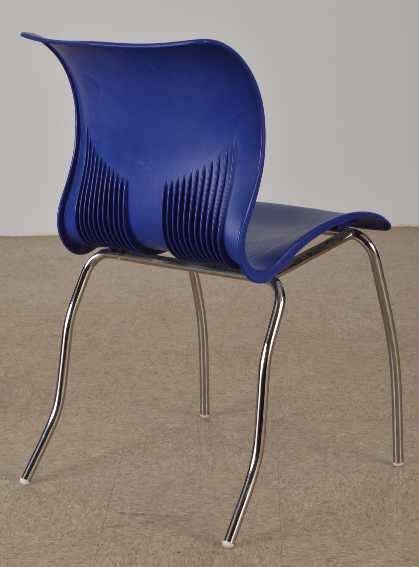Lowenstein Molded Blue Plastic Side Chair