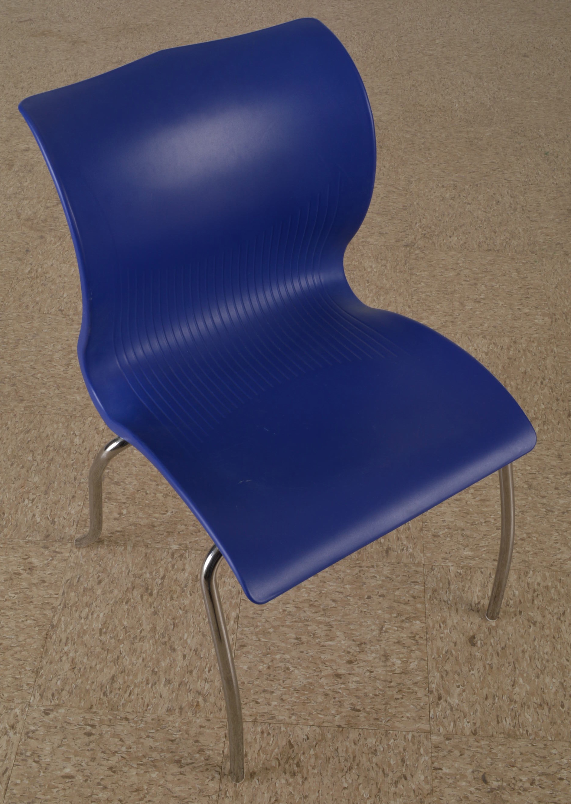 Lowenstein Molded Blue Plastic Side Chair