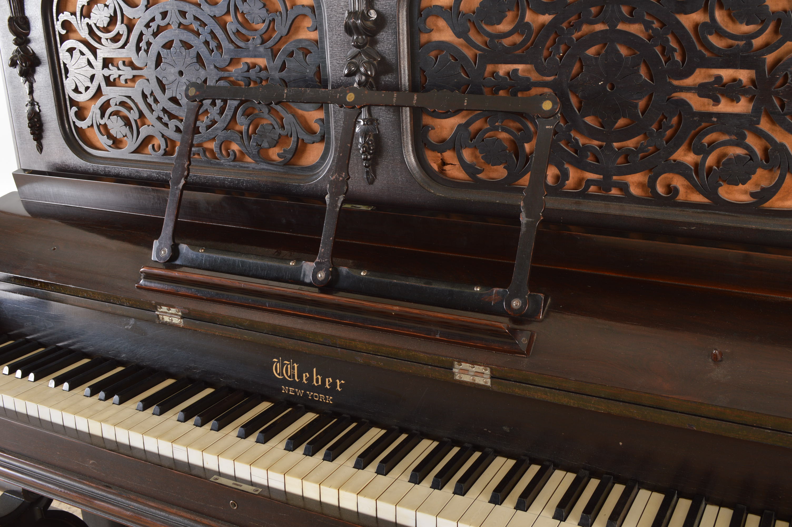 Weber Rococo Victorian Upright Piano, Circa 1880s