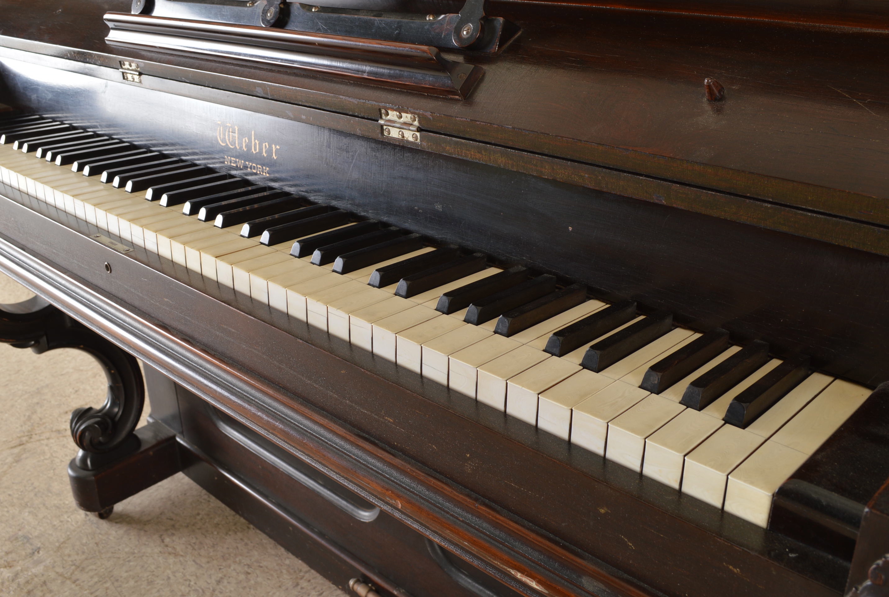 Weber Rococo Victorian Upright Piano, Circa 1880s