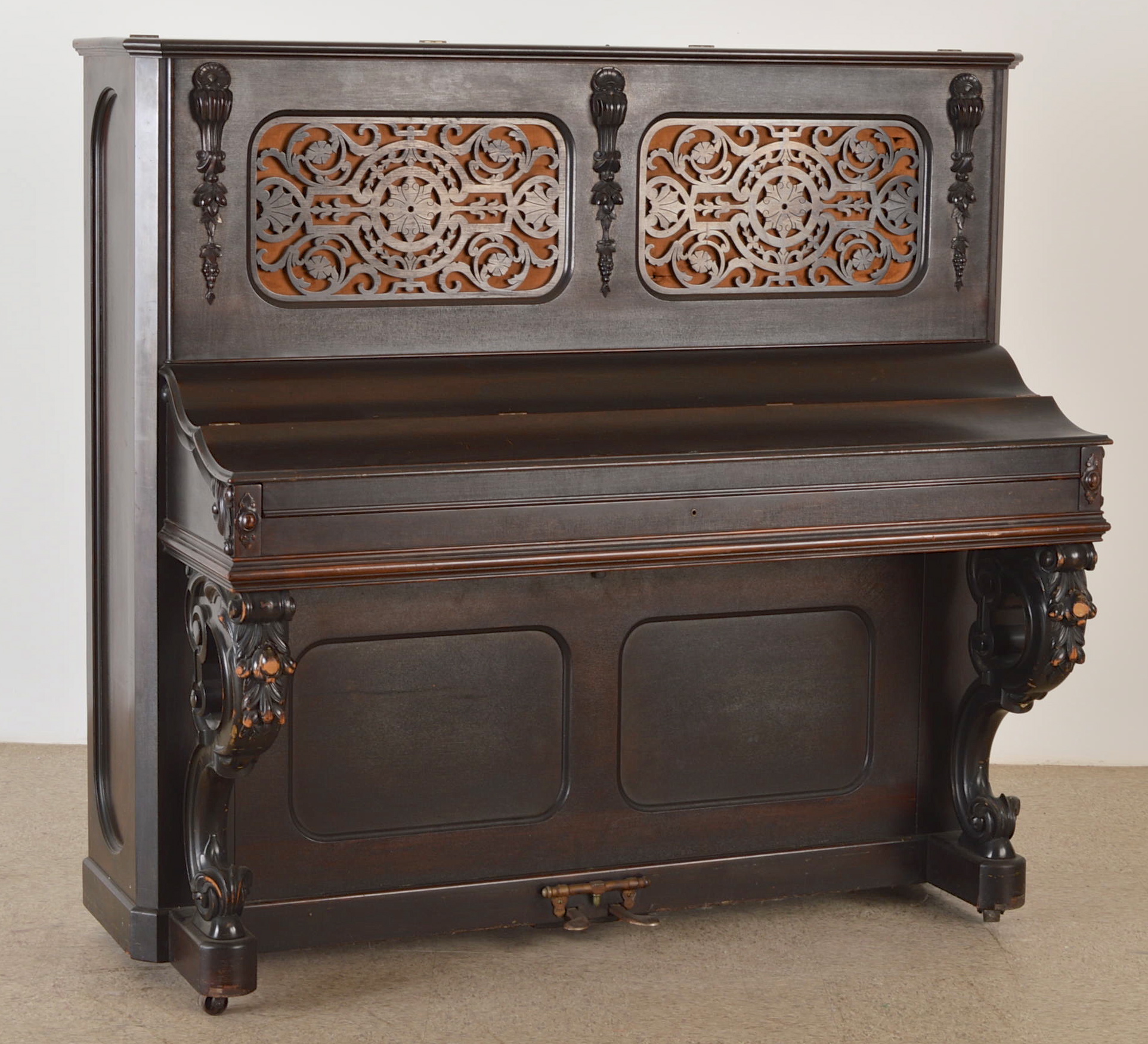 Weber Rococo Victorian Upright Piano, Circa 1880s