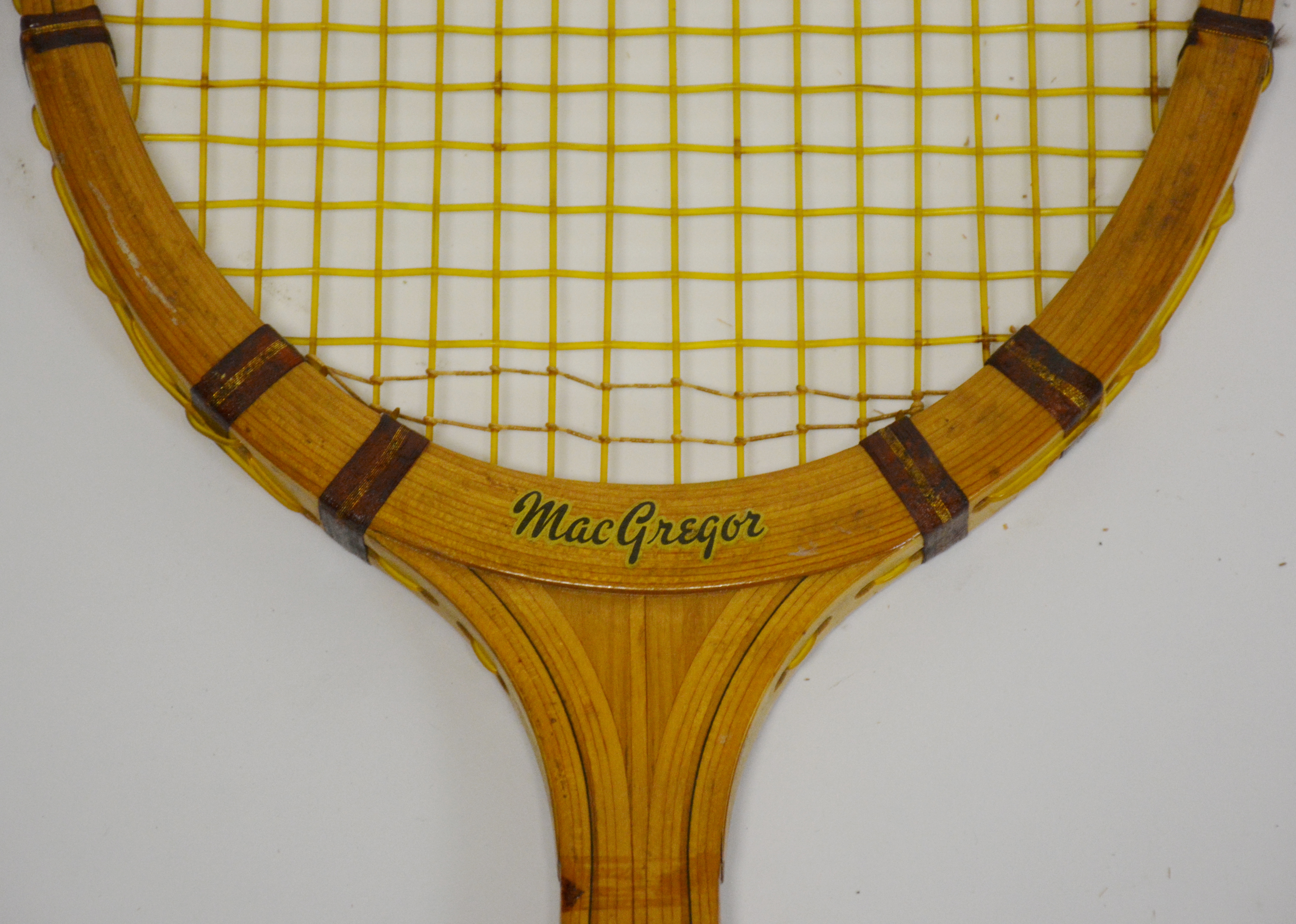 Ted Power Autographed Tennis Ball and Vintage Racket