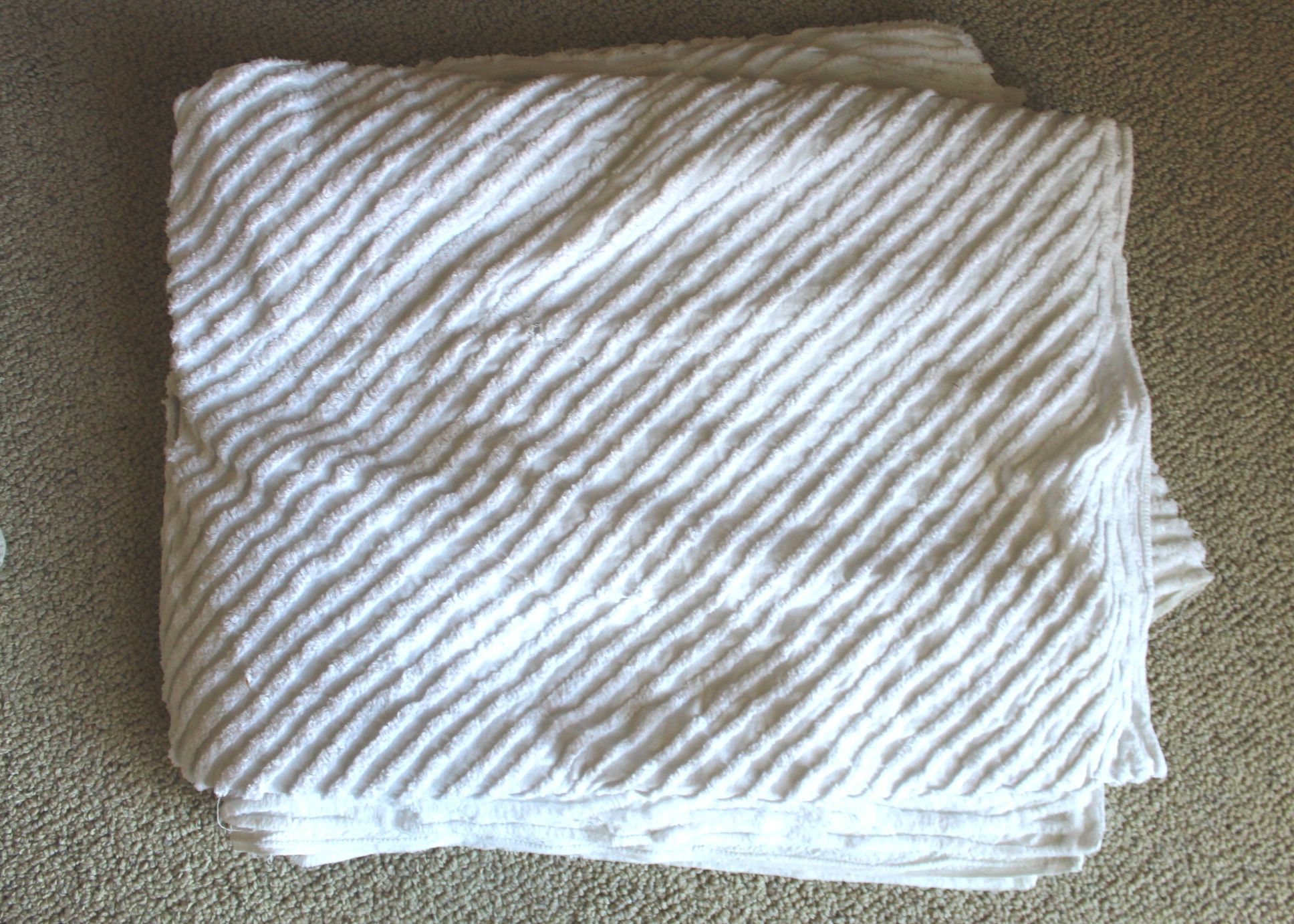 Hand Quilted Vintage Quilt & Chenille Spread