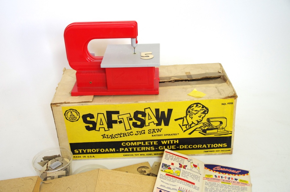 Vintage Auto Factory Toy and Safe-t-Saw' in Original Boxes