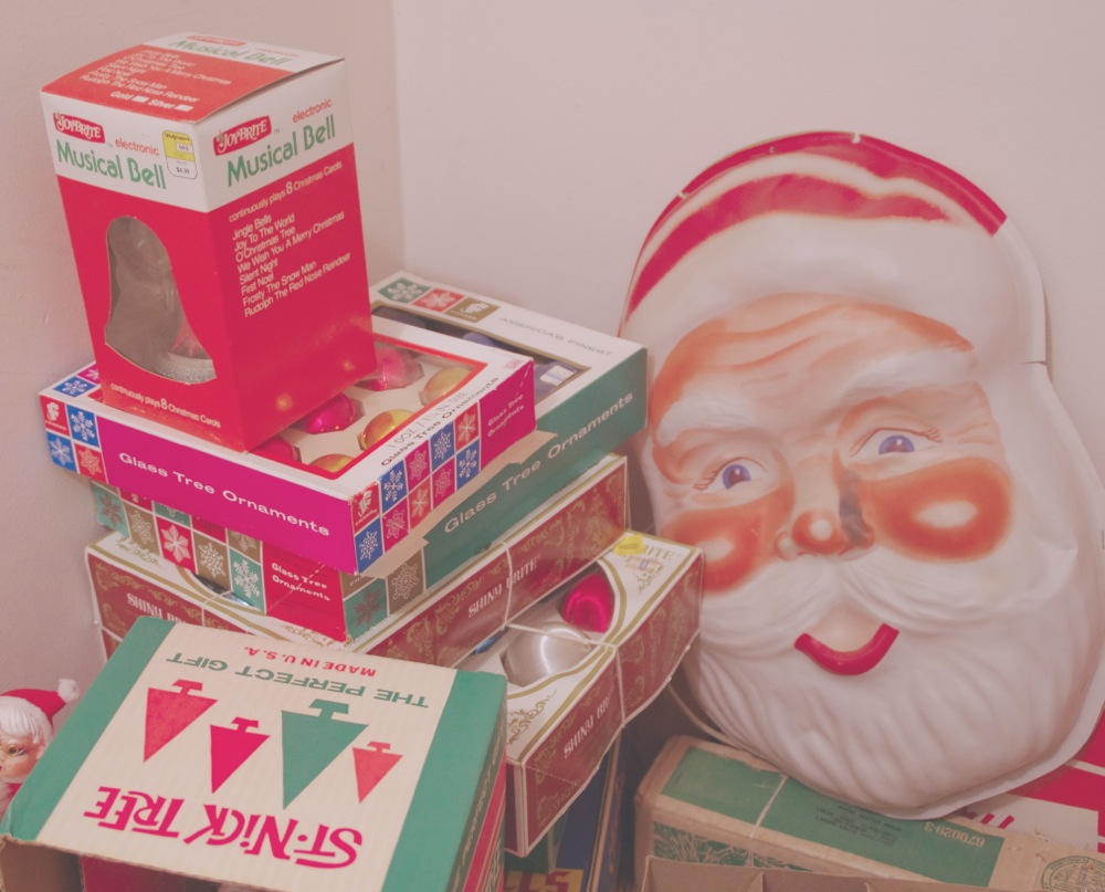 Collection of Vintage Christmas Decorations