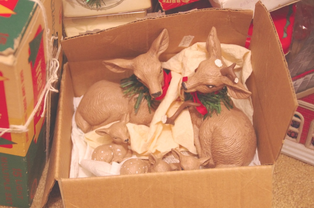 Collection of Vintage Christmas Decorations