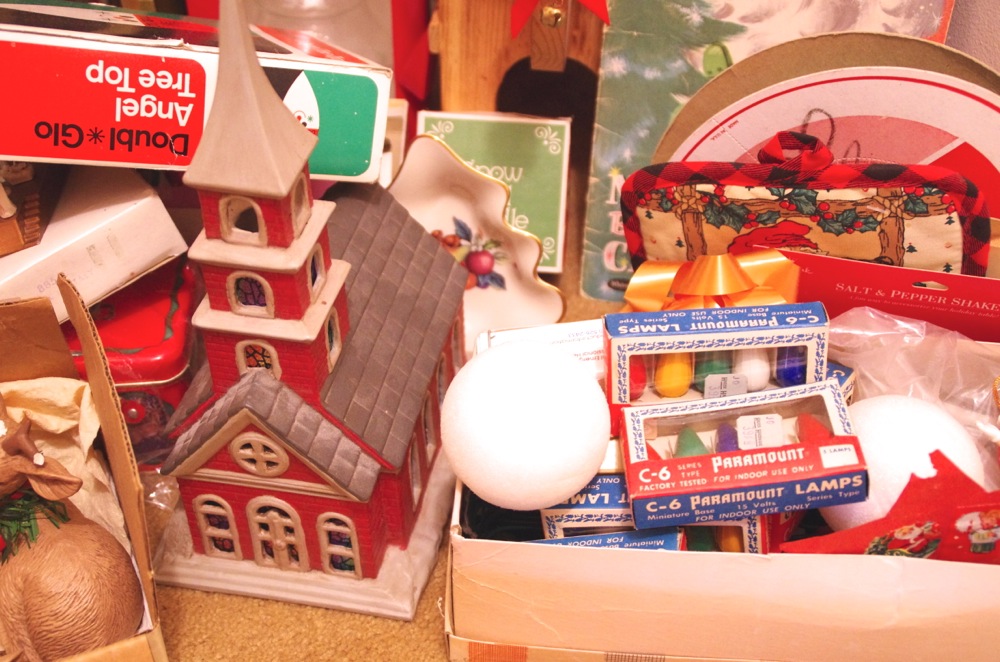 Collection of Vintage Christmas Decorations