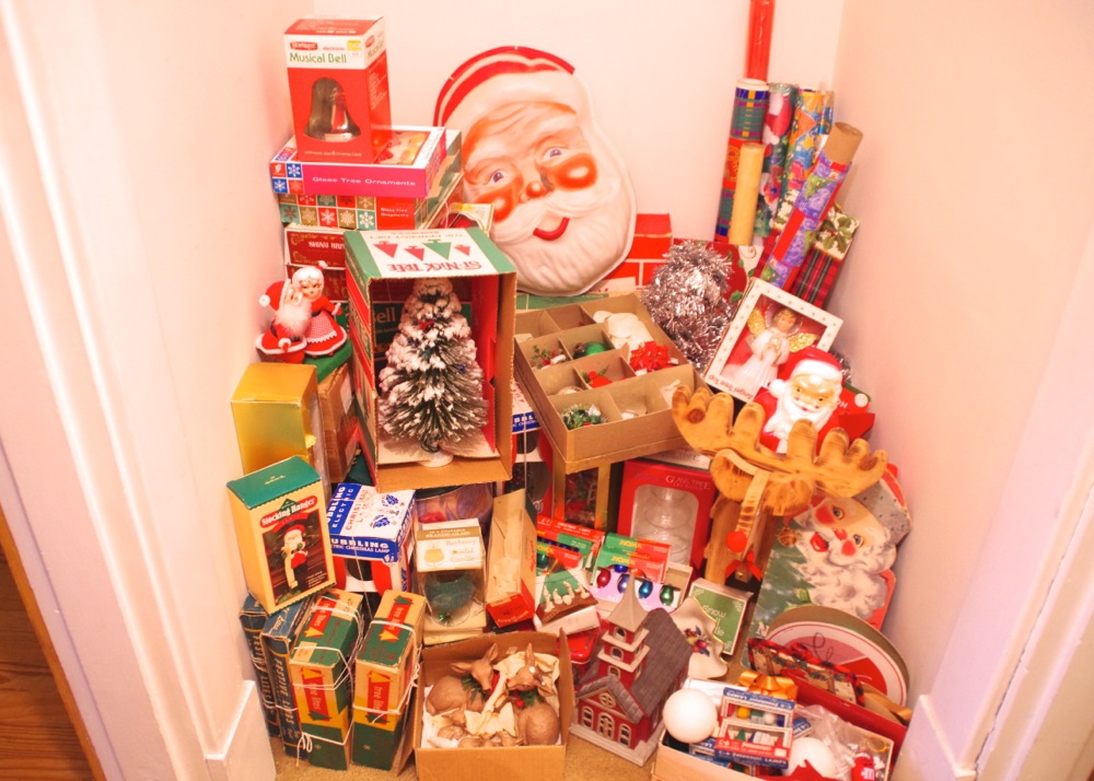 Collection of Vintage Christmas Decorations