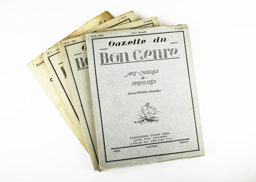 "Gazette du Bon Genre", 1922 French Art Deco Magazines, No 7,9,10