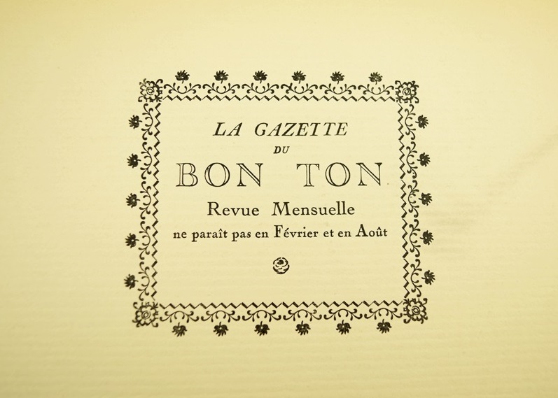 "Gazette Du Bon Ton" 1924, French Art Deco Magazine, 4 Volumes