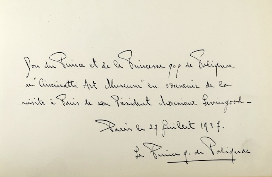 Signed 1906 Edition "Preuves de la Maison de Polignac" by Jacotin