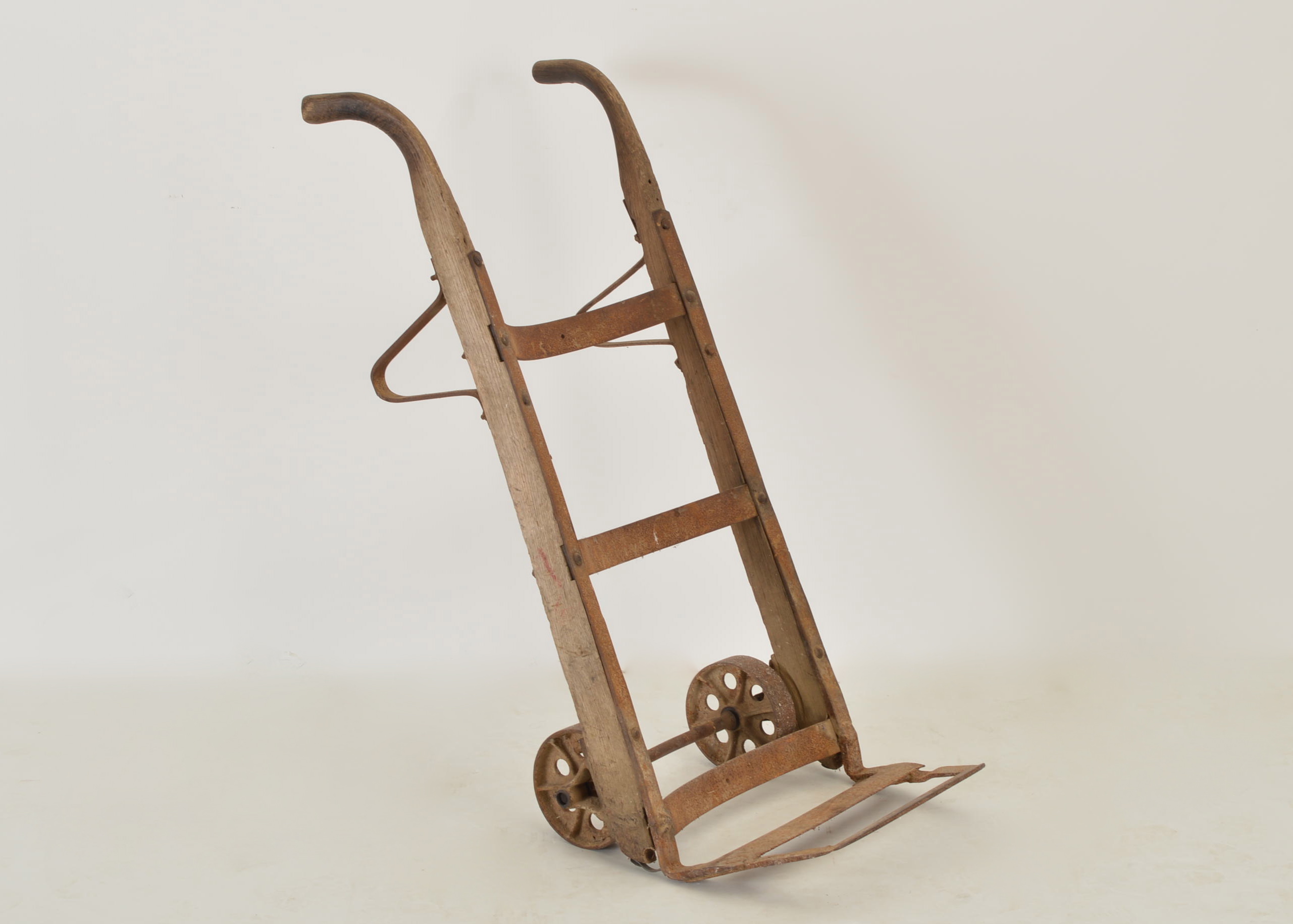 Antique Wood Barrel Dolly