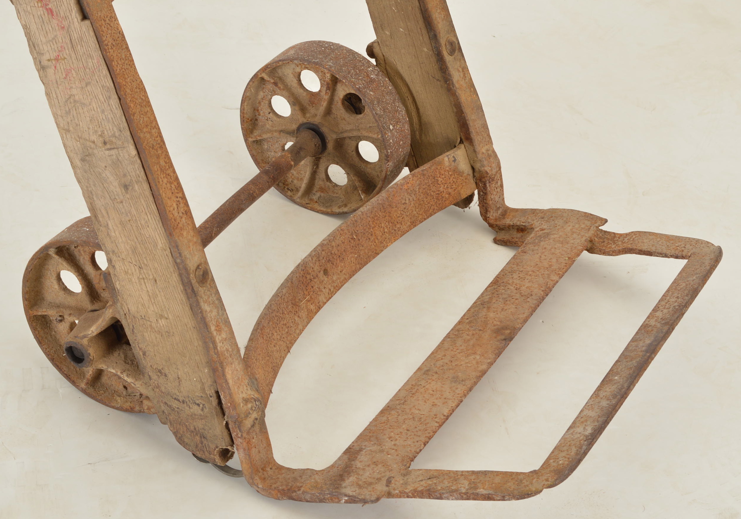 Antique Wood Barrel Dolly