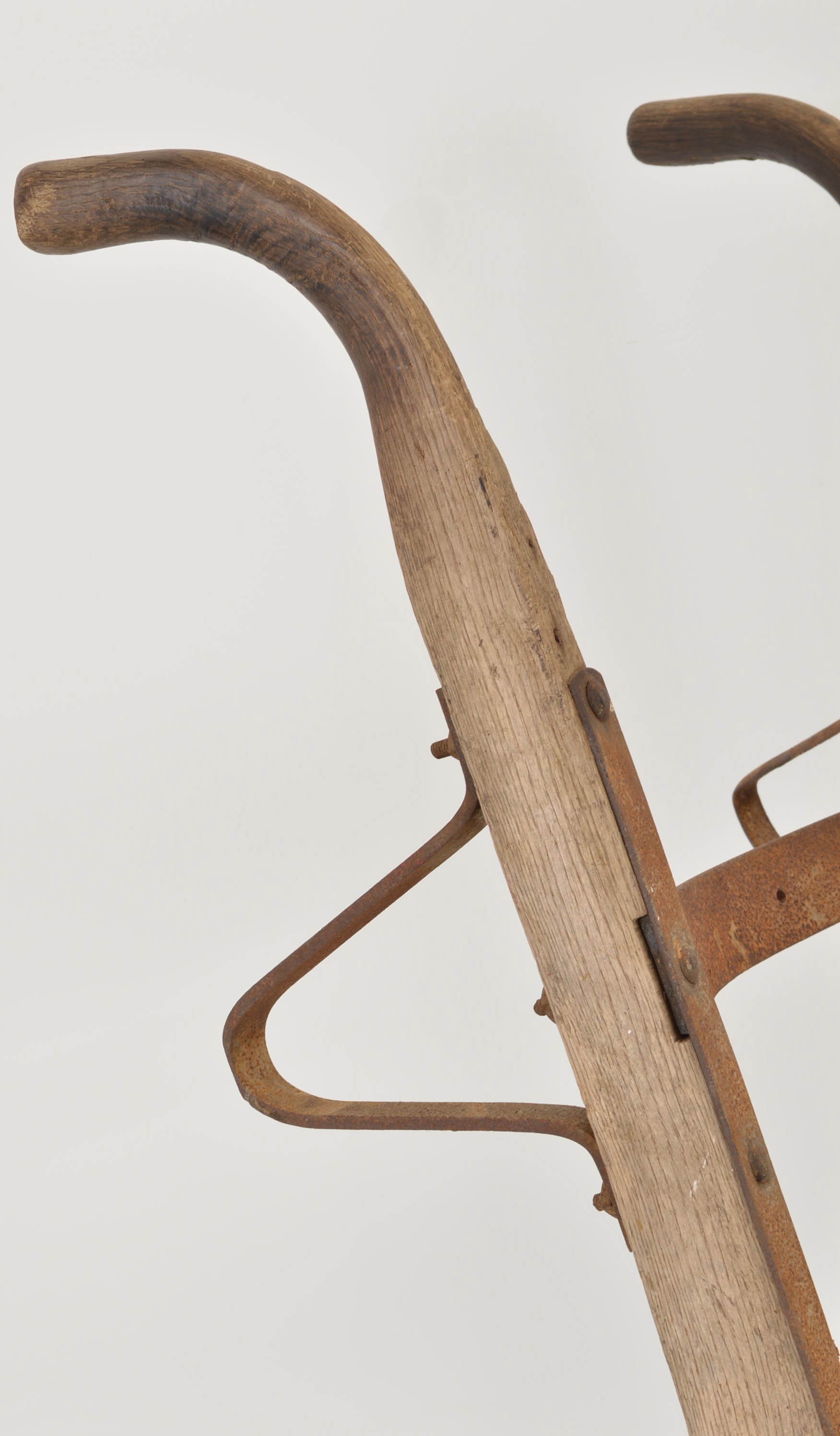 Antique Wood Barrel Dolly