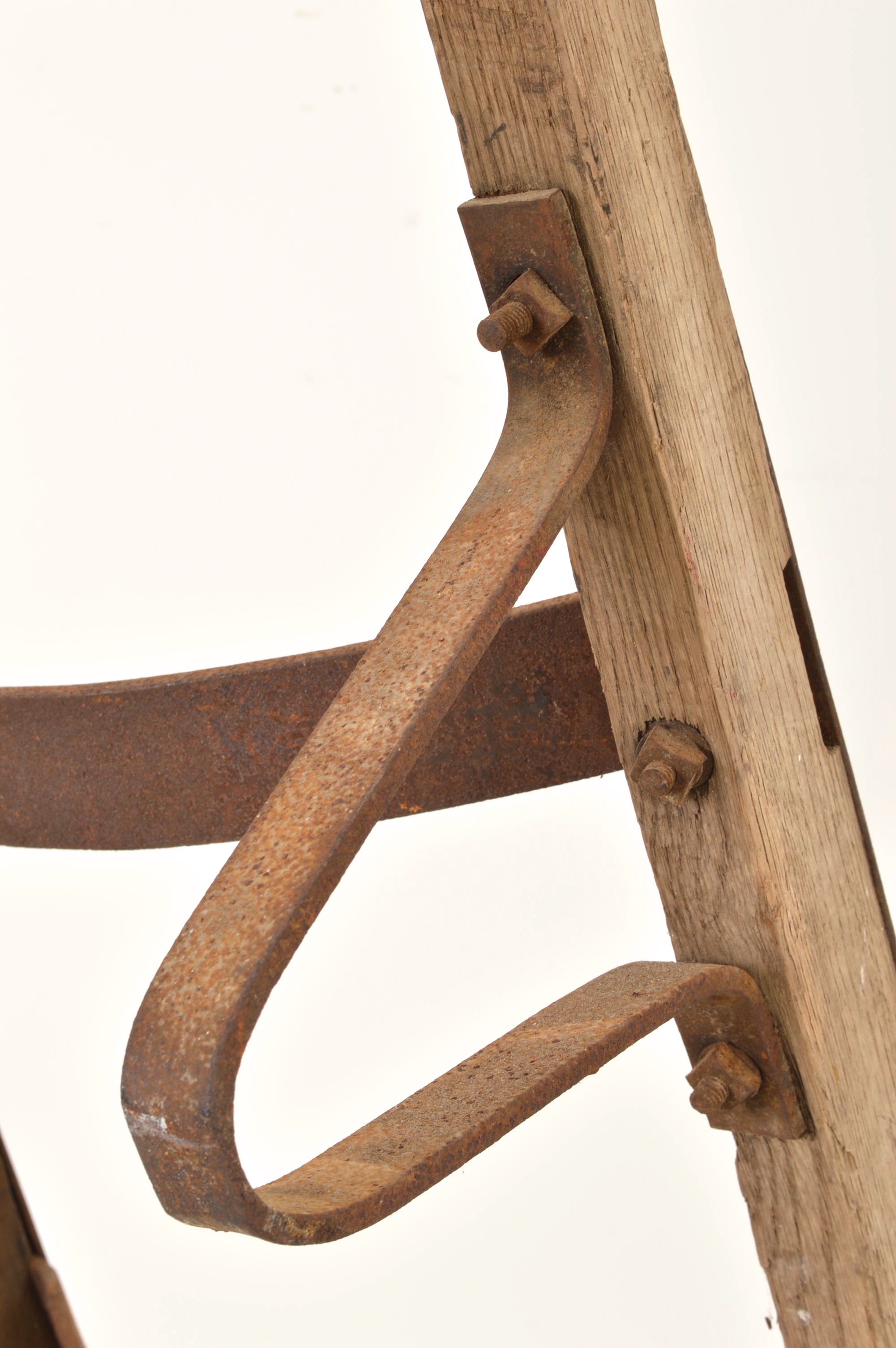 Antique Wood Barrel Dolly