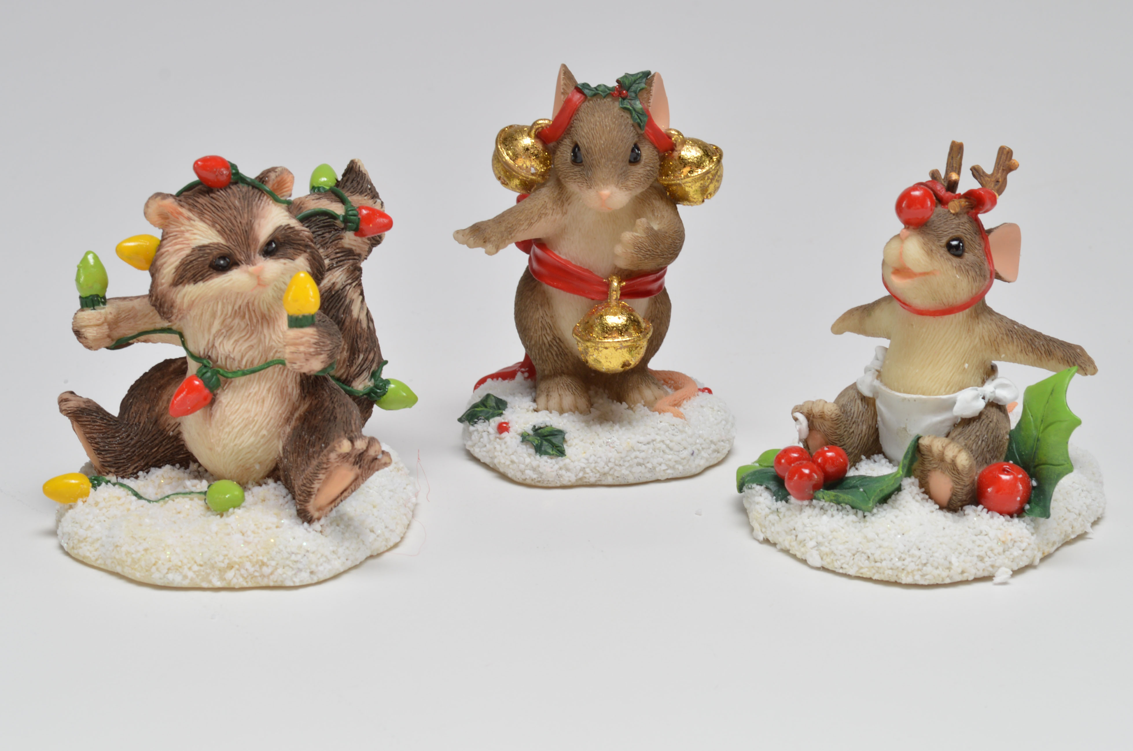 Collection of Nine "Charming Tails" Resin Figurines