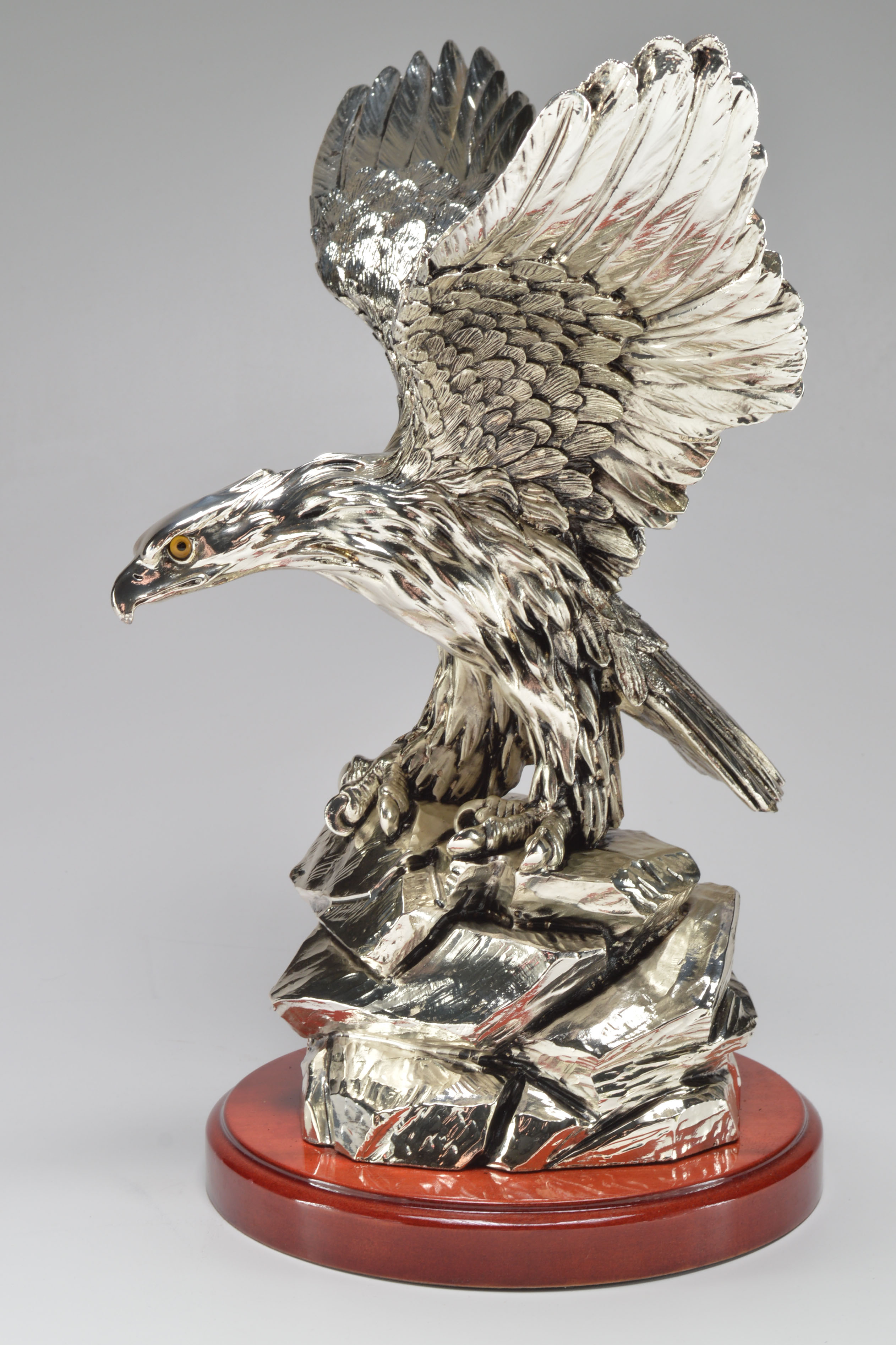 Guerrini Silver Plated Eagle Figurine