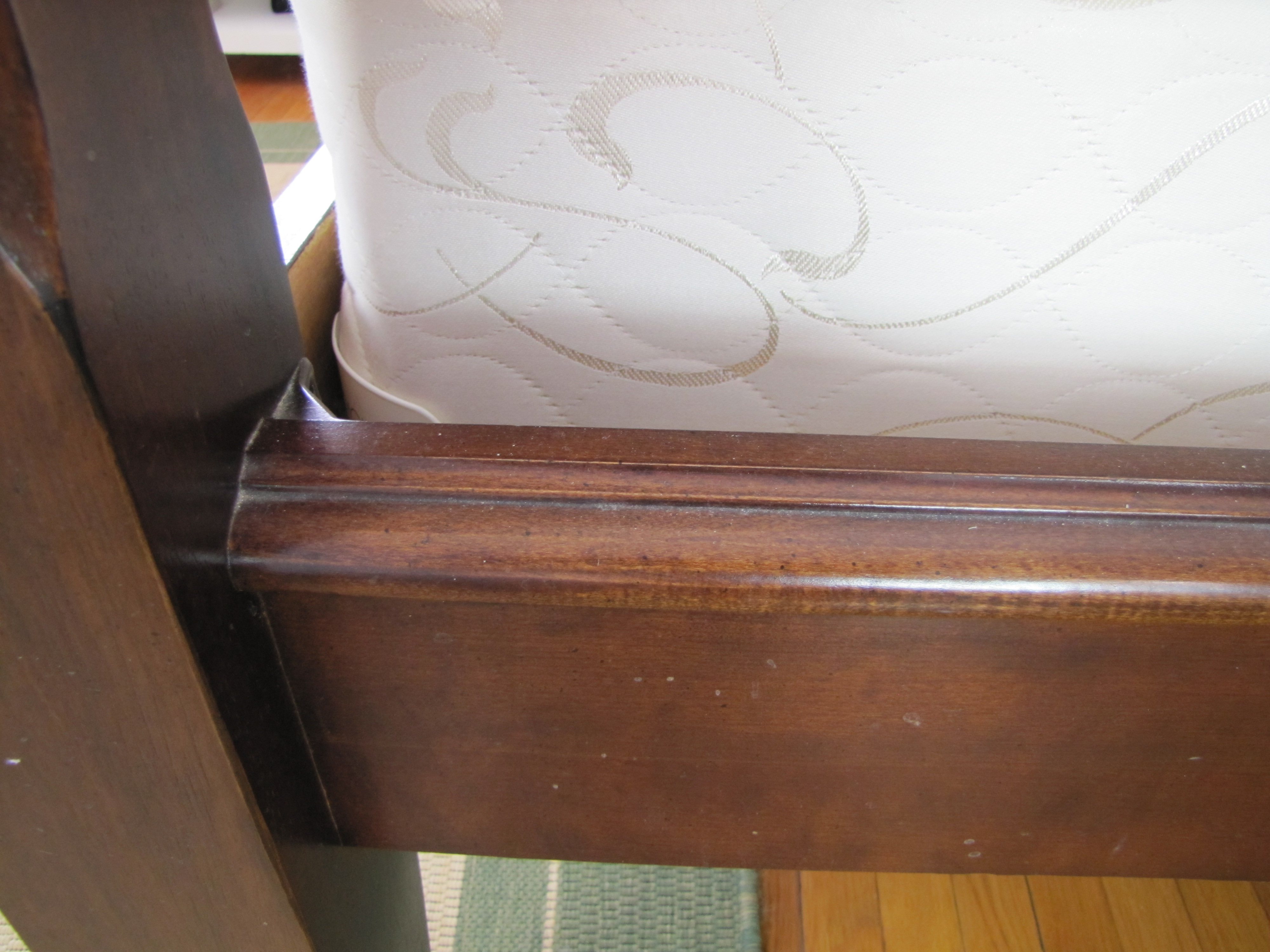 Queen Size Carved Wood Poster Bed