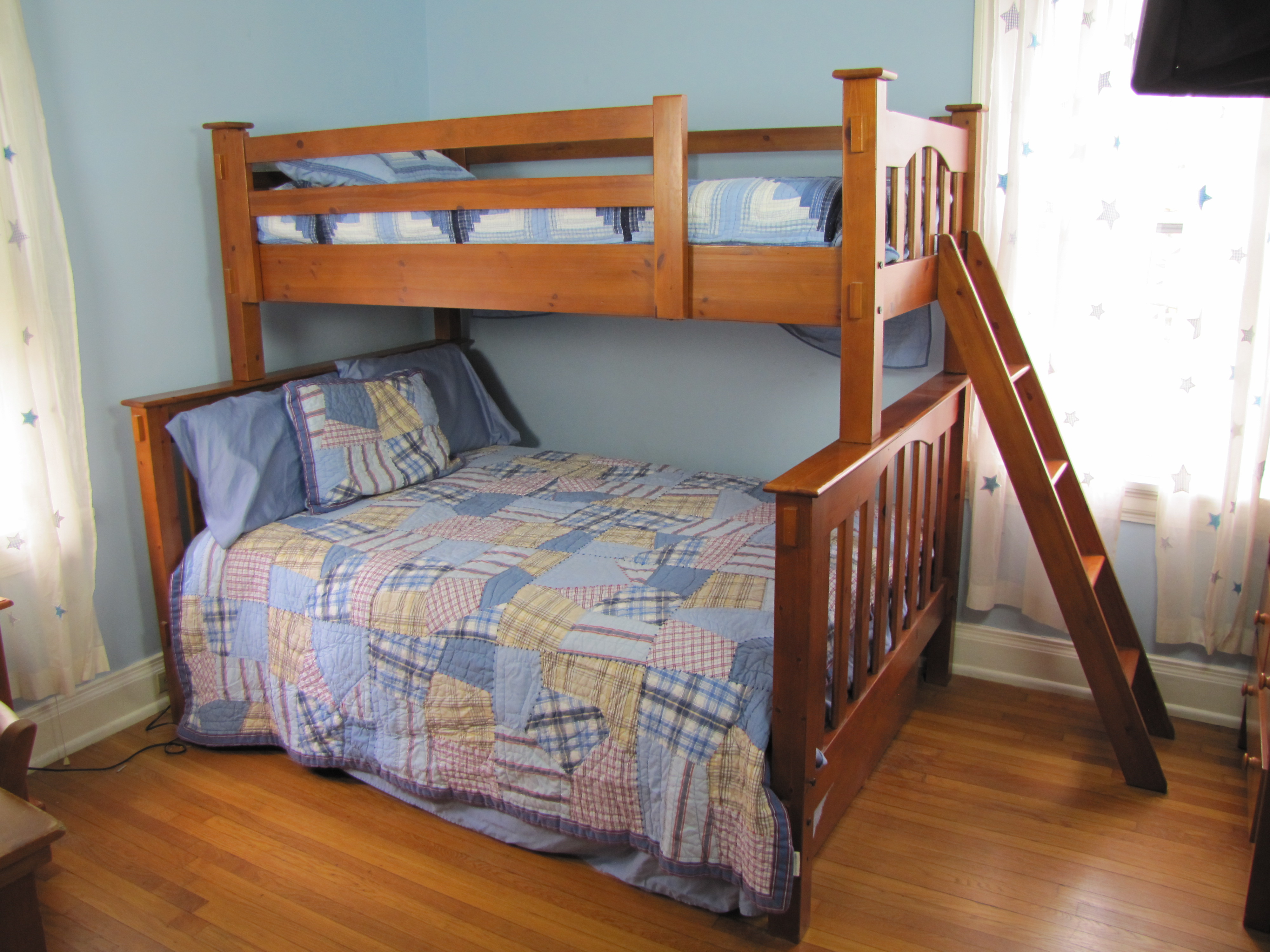 Pottery Barn Kendall Twin Loft Over Full With Trundle Bed Set