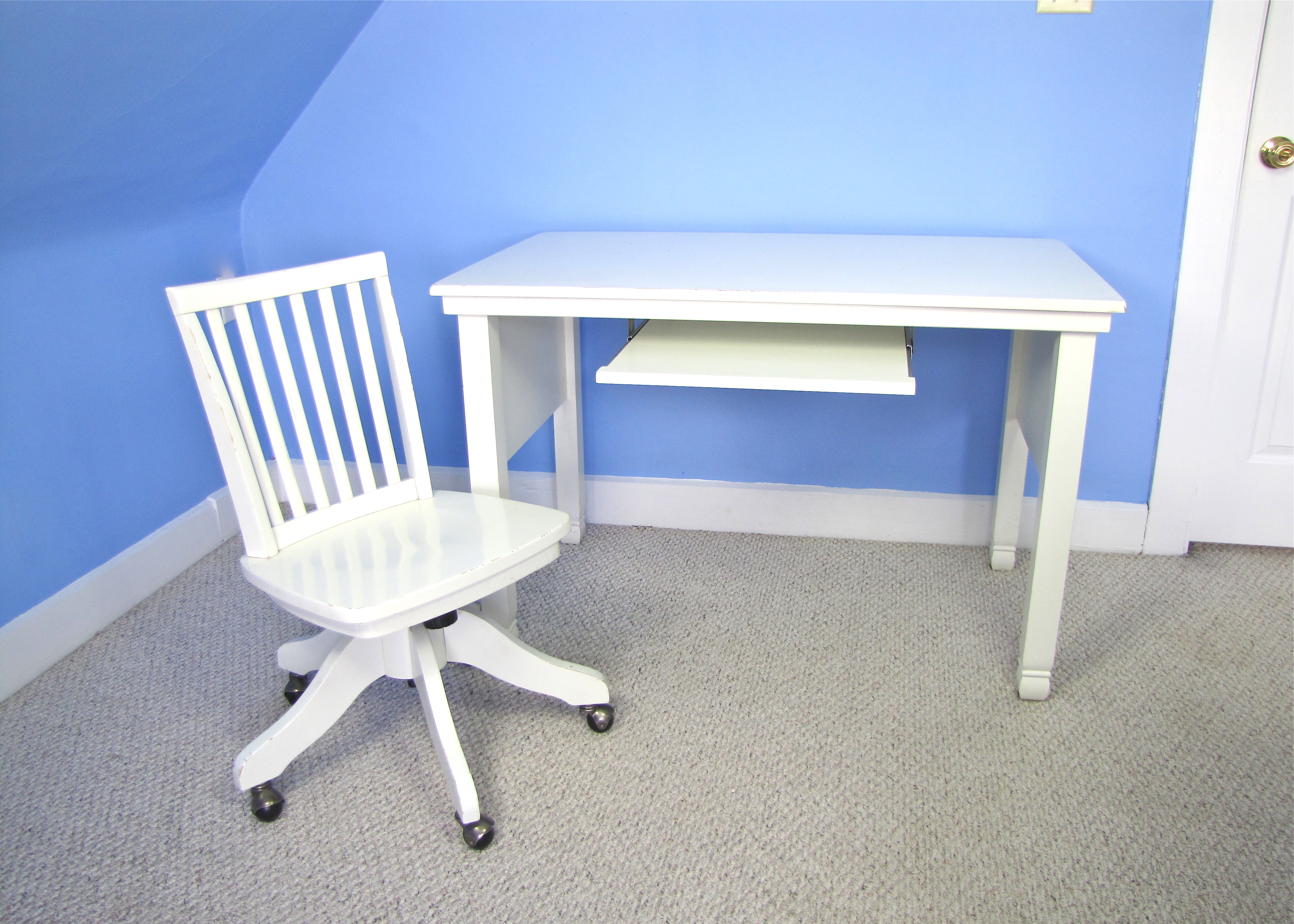 Pottery Barn Solid Wood Hayden Desk With Swivel Chair