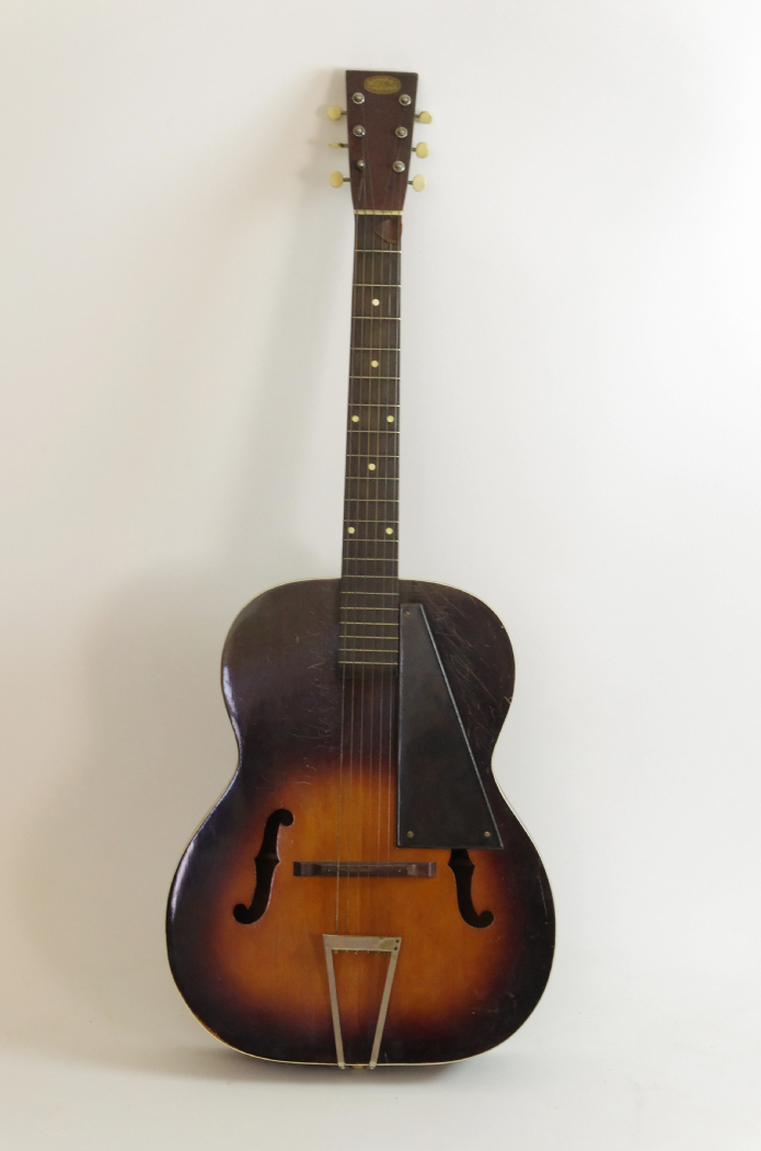 Early 20th Century Stewart Professional Acoustic Guitar with Case