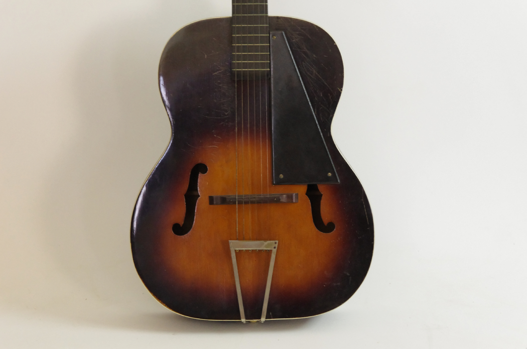 Early 20th Century Stewart Professional Acoustic Guitar with Case