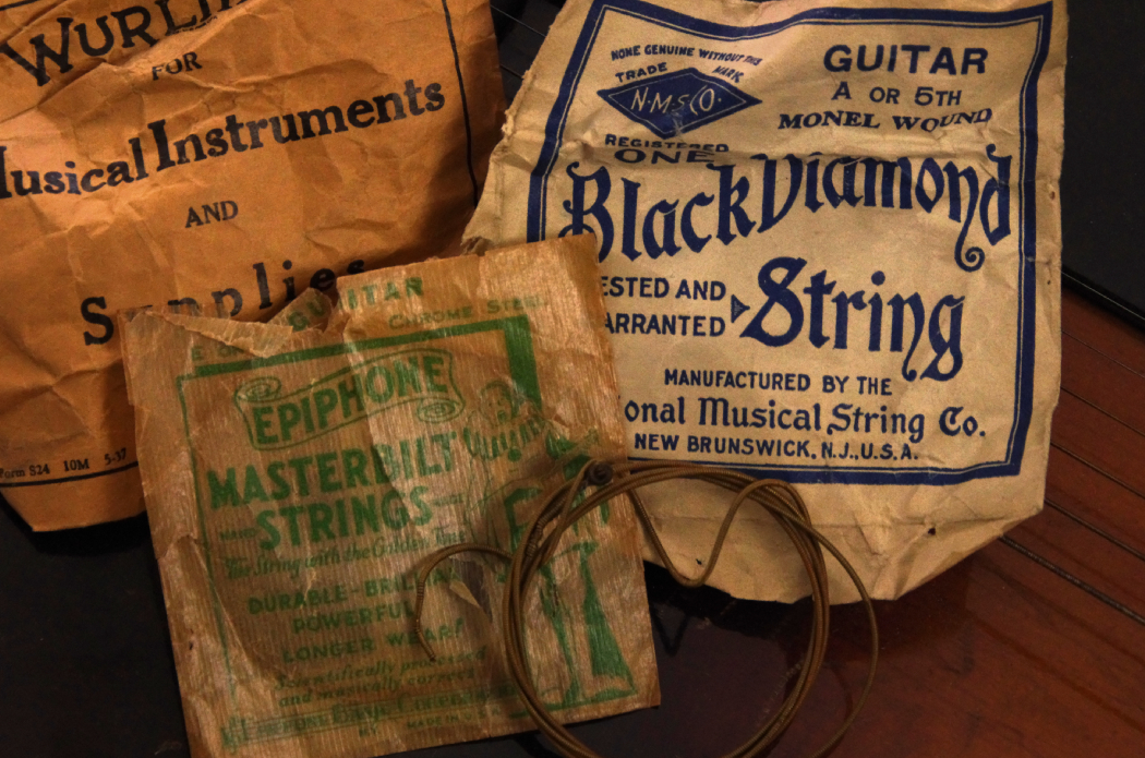 Early 20th Century Stewart Professional Acoustic Guitar with Case