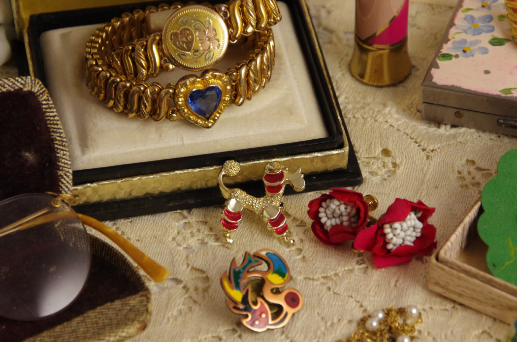 Collection of Women's Vintage Scarves, Jewelry and Accessories